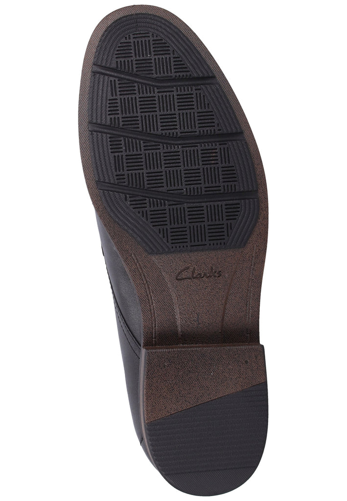 Clarks Businessschuhe Leder Schwarz - surf4shoes