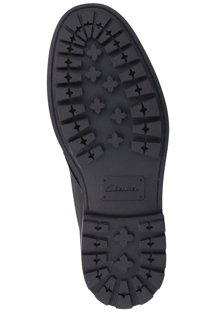 Clarks Halbschuhe Leder Schwarz - surf4shoes