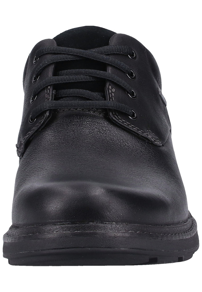 Clarks Halbschuhe Leder Schwarz - surf4shoes