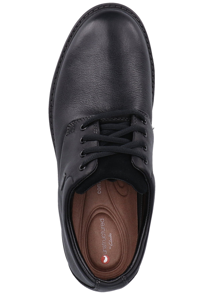 Clarks Halbschuhe Leder Schwarz - surf4shoes