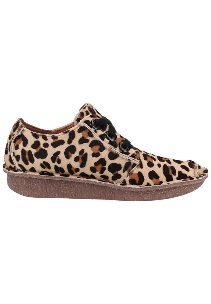 Clarks Halbschuhe Leder Leopard - surf4shoes