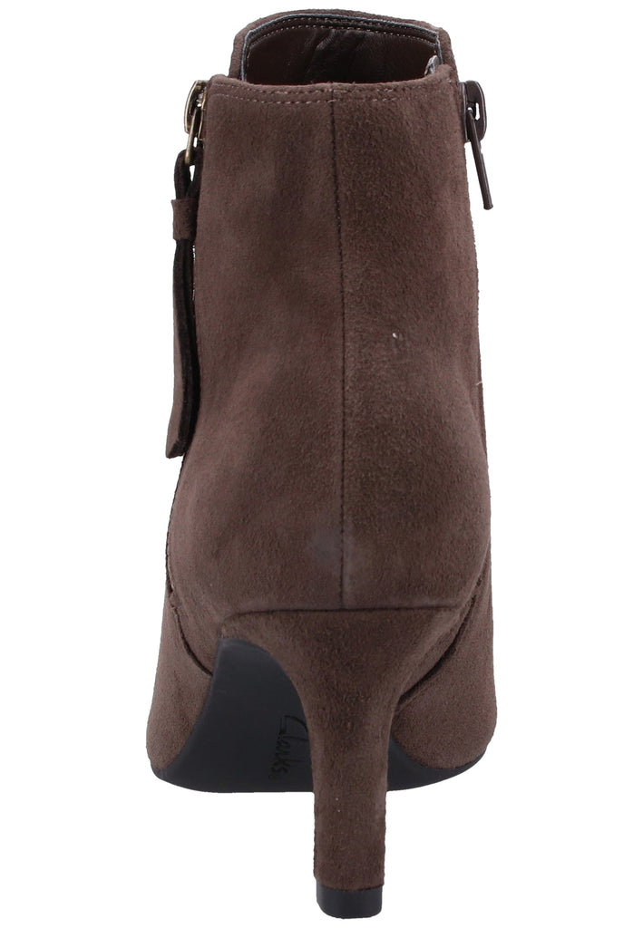 Clarks Pumps Veloursleder dunkelbraun - surf4shoes