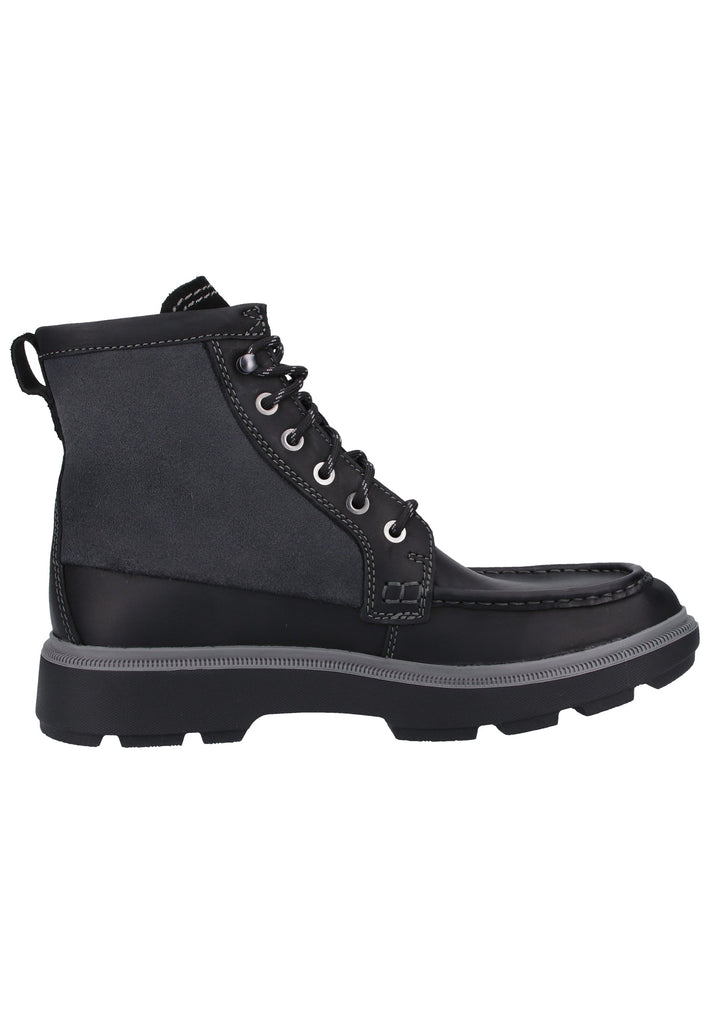 Clarks Stiefelette Leder Schwarz - surf4shoes