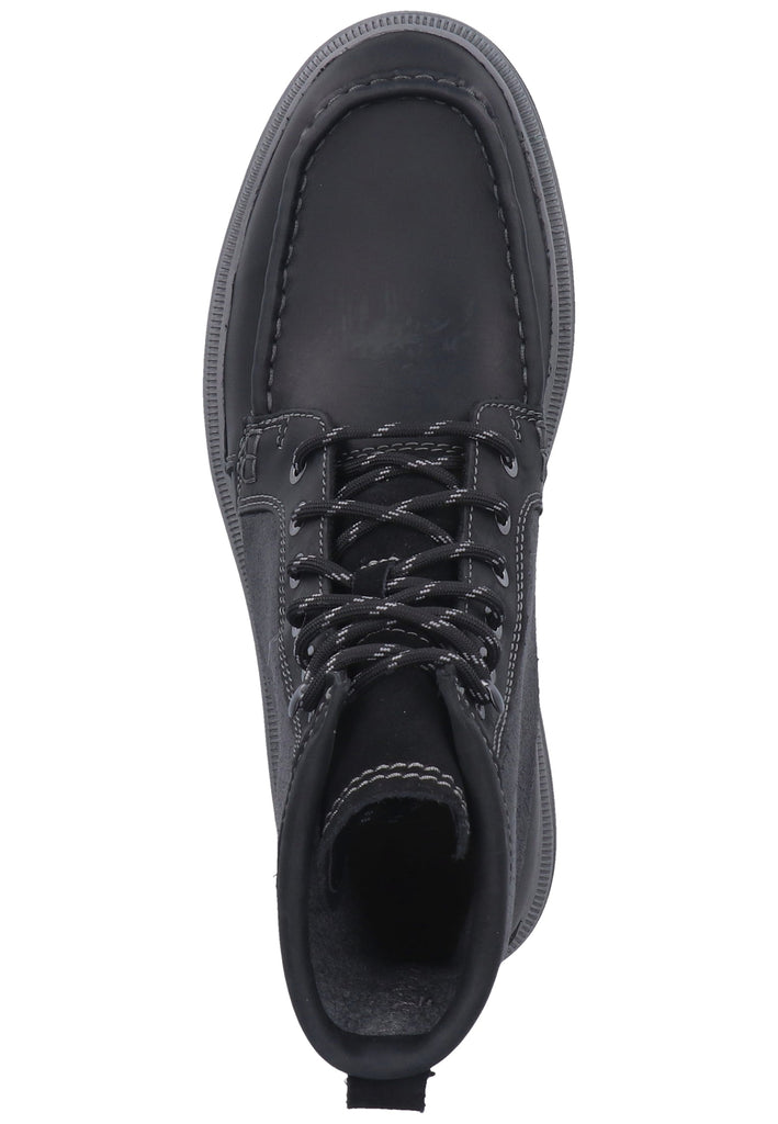 Clarks Stiefelette Leder Schwarz - surf4shoes