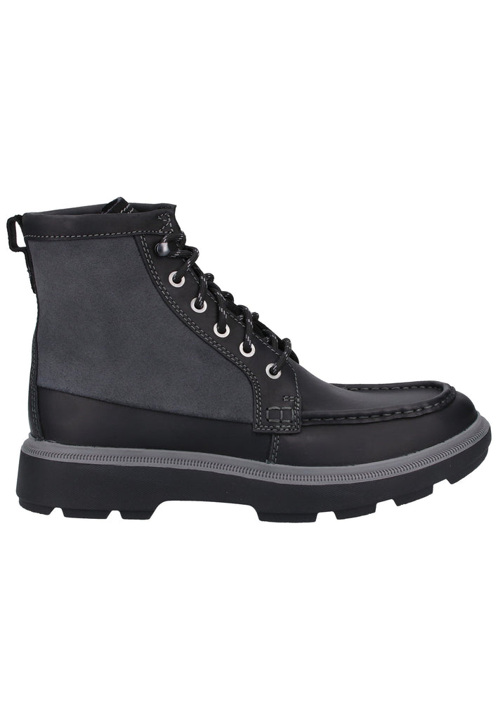 Clarks Stiefelette Leder Schwarz - surf4shoes