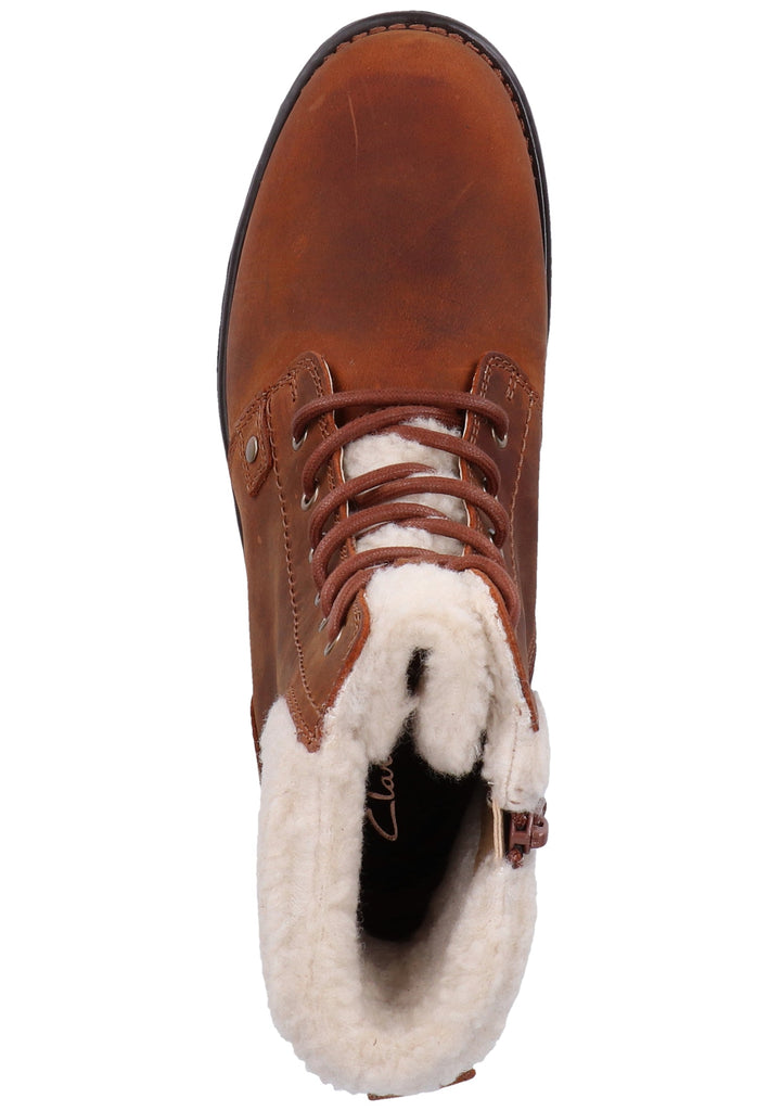 Clarks Stiefelette Leder Tan - surf4shoes