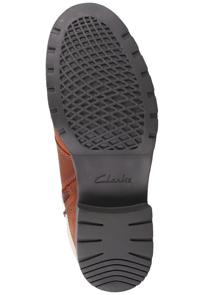 Clarks Stiefelette Leder Tan - surf4shoes