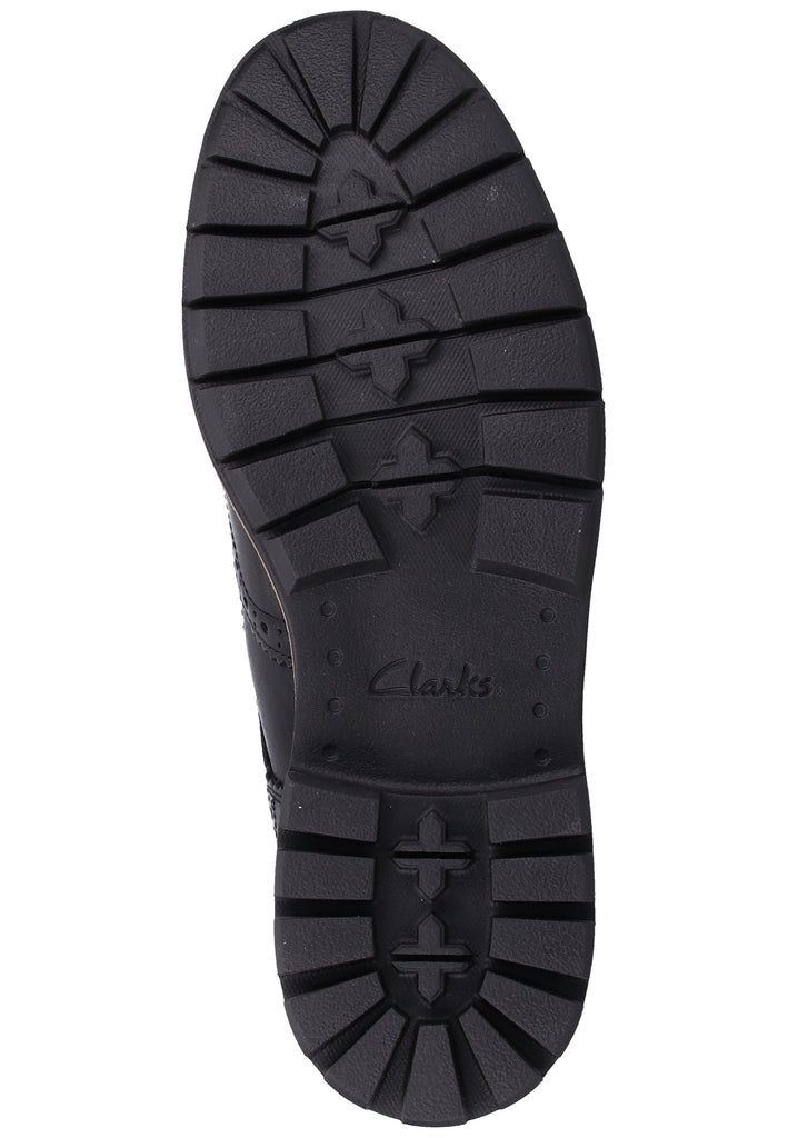 Clarks Halbschuhe Leder Schwarz - surf4shoes