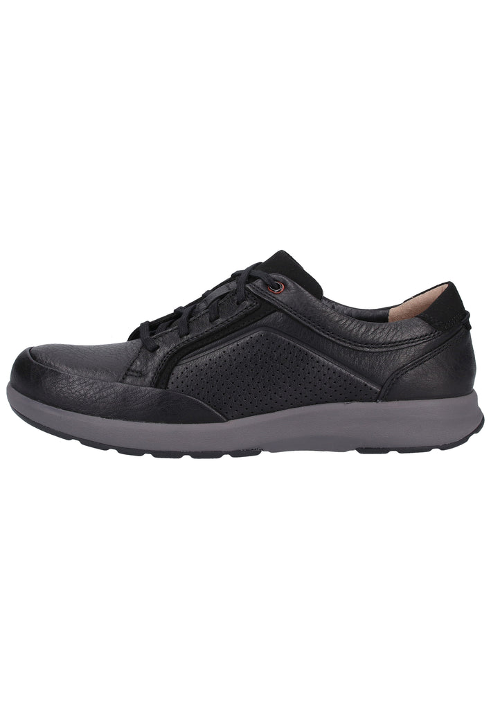 Clarks Sneaker Leder Schwarz - surf4shoes