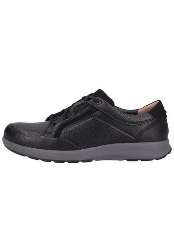 Clarks Sneaker Leder Schwarz - surf4shoes