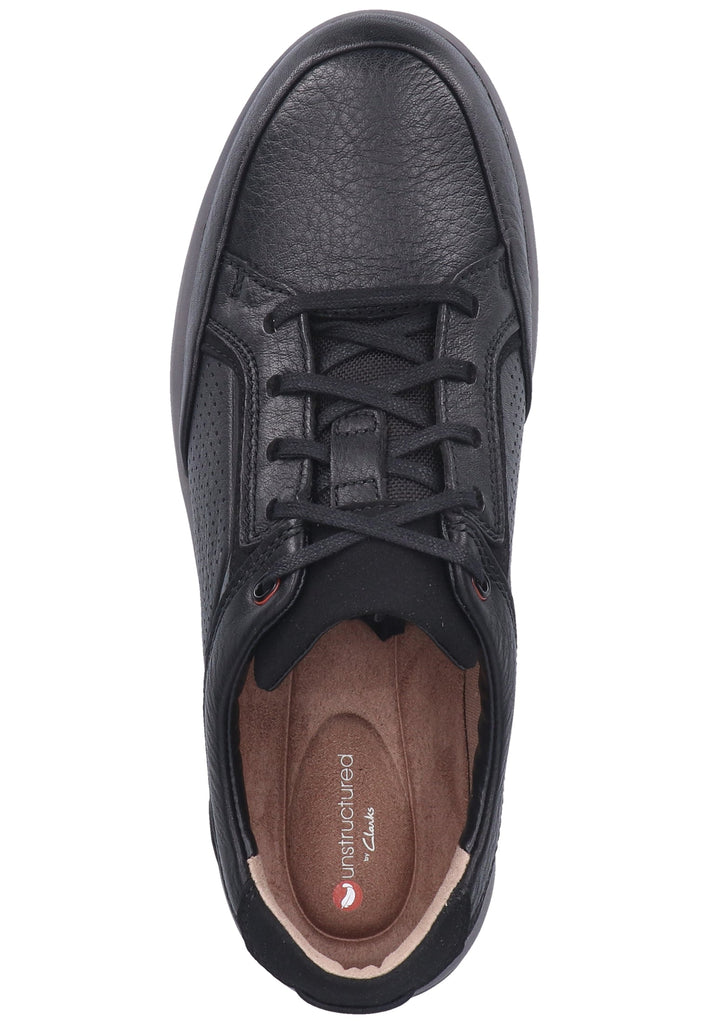 Clarks Sneaker Leder Schwarz - surf4shoes
