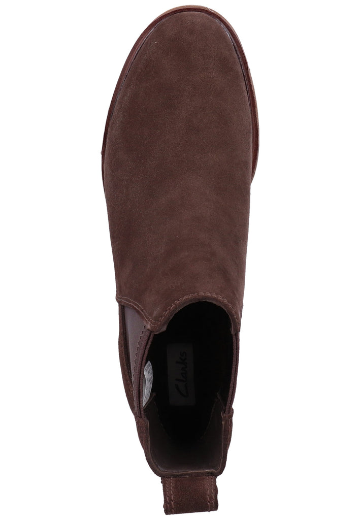 Clarks Stiefelette Veloursleder Dunkelbraun - surf4shoes