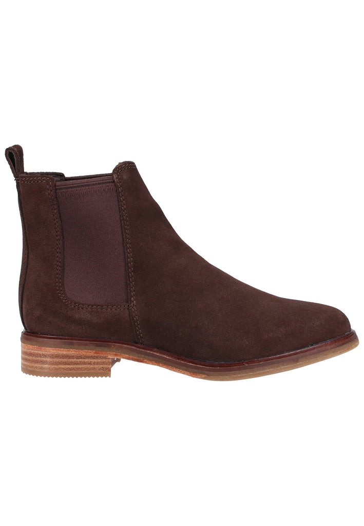Clarks Stiefelette Veloursleder Dunkelbraun - surf4shoes