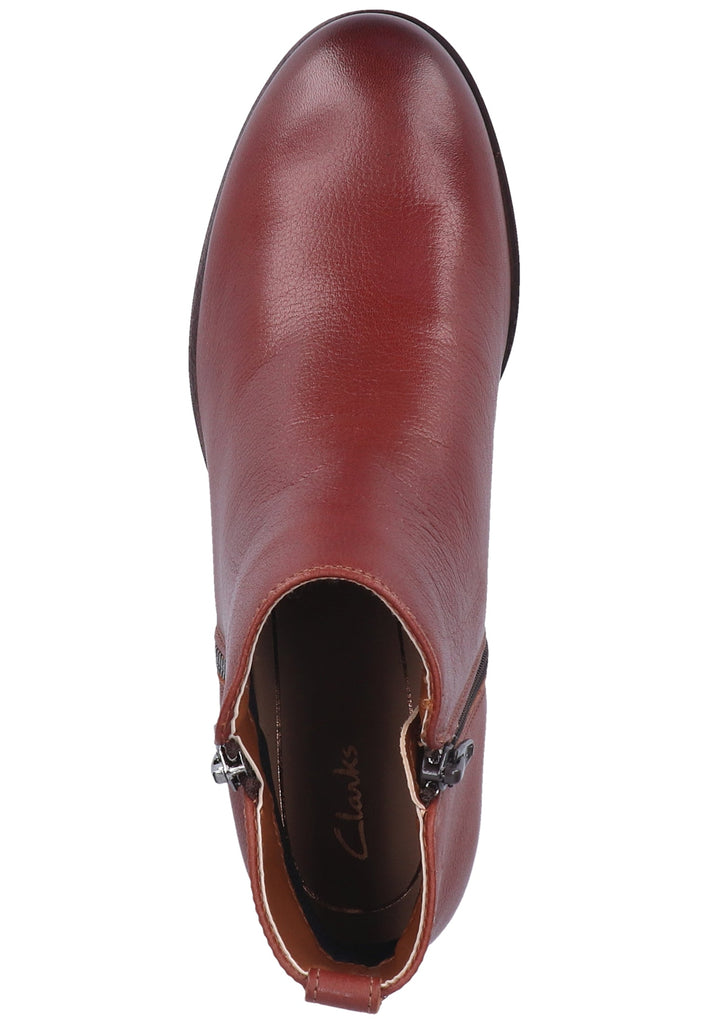 Clarks Stiefelette Leder Tan - surf4shoes