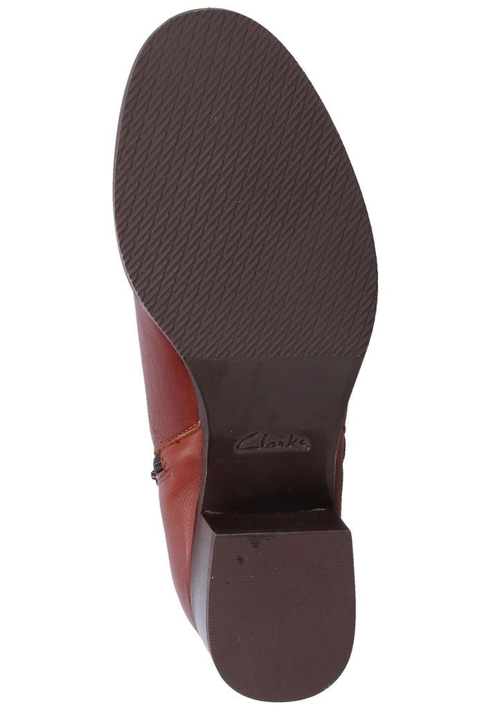 Clarks Stiefelette Leder Tan - surf4shoes
