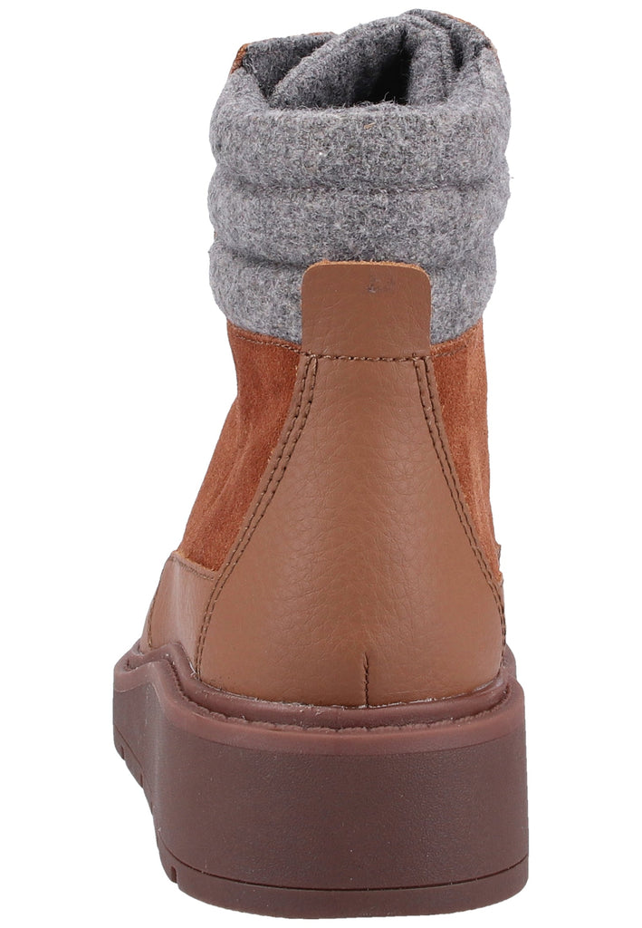 Clarks Stiefelette Veloursleder Tan Warmfutter - surf4shoes