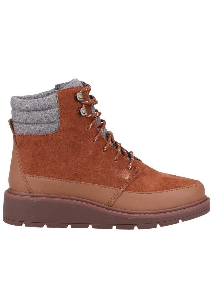 Clarks Stiefelette Veloursleder Tan Warmfutter - surf4shoes