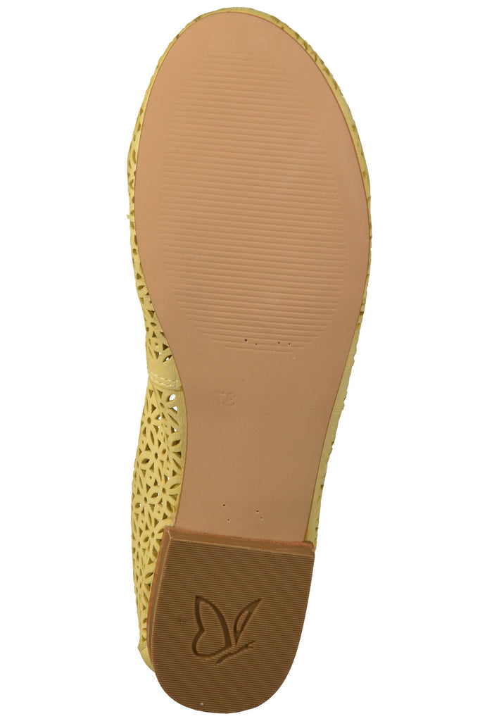 Caprice Ballerinas Nappaleder Gelb - surf4shoes