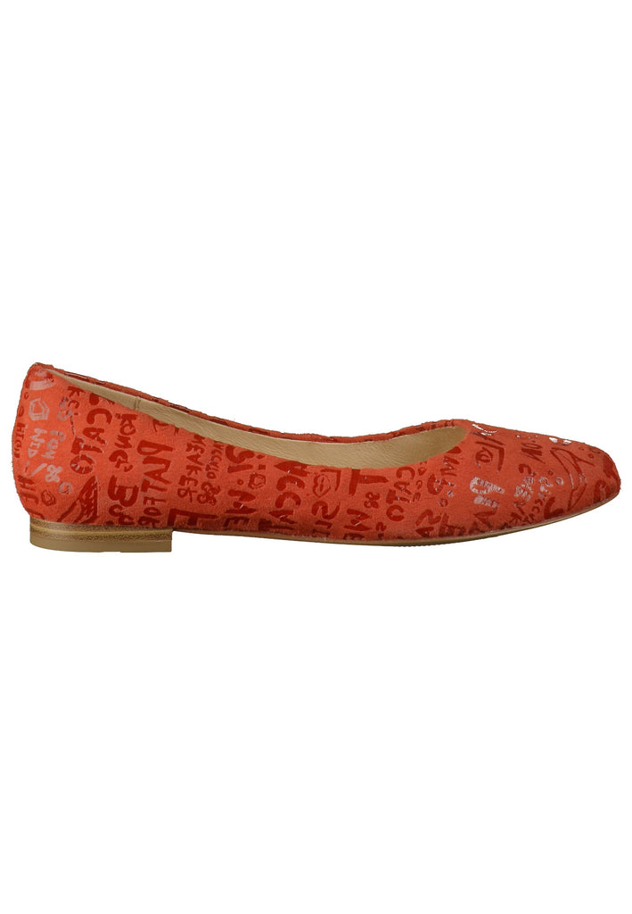 Caprice Ballerinas Leder Orange - surf4shoes