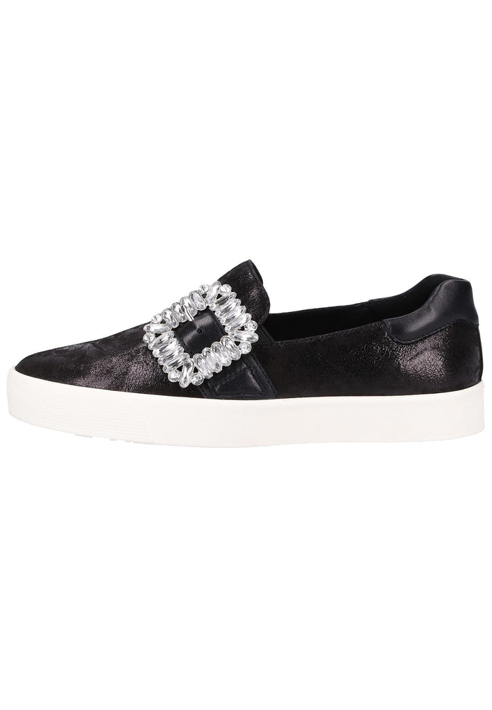Caprice Slipper Leder Schwarz - surf4shoes