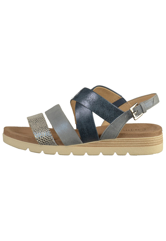 Caprice Sandalen Leder Blau - surf4shoes