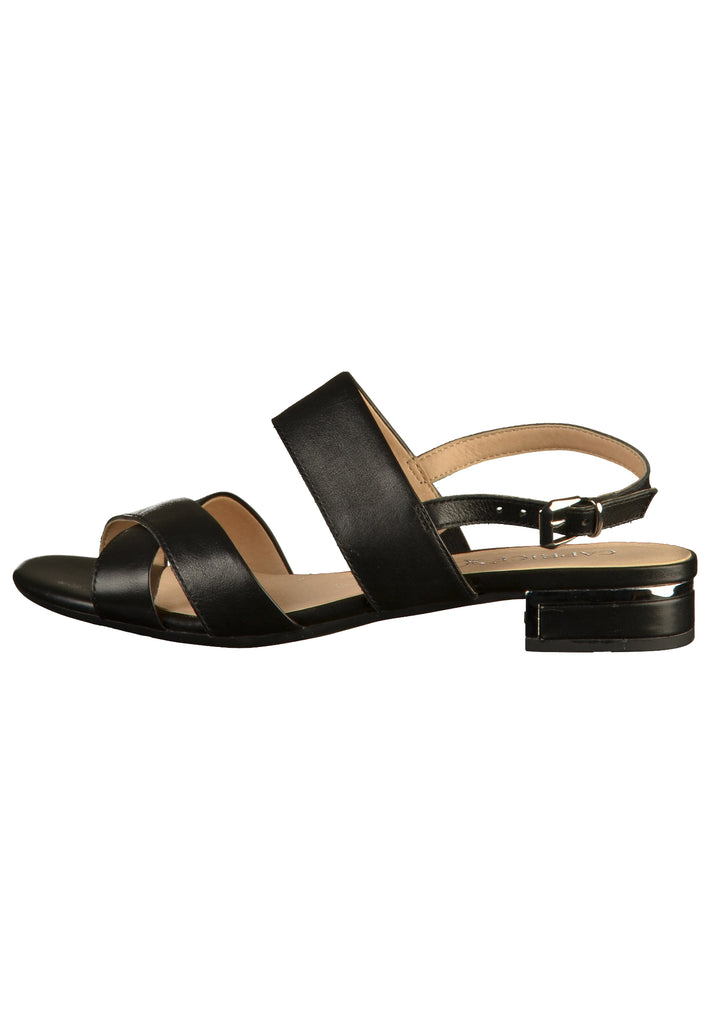 Caprice Sandalen Leder Schwarz - surf4shoes