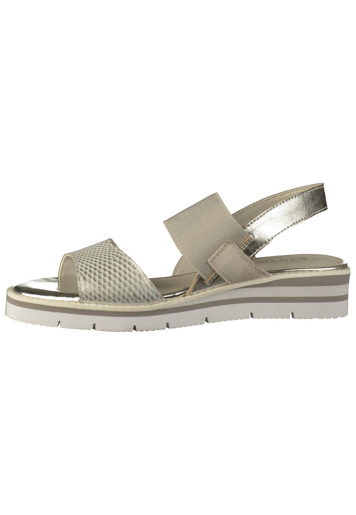 Caprice Sandalen Leder Silber - surf4shoes