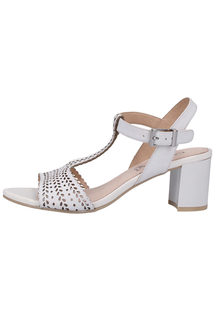 Caprice Sandalen Nappaleder Weiß - surf4shoes