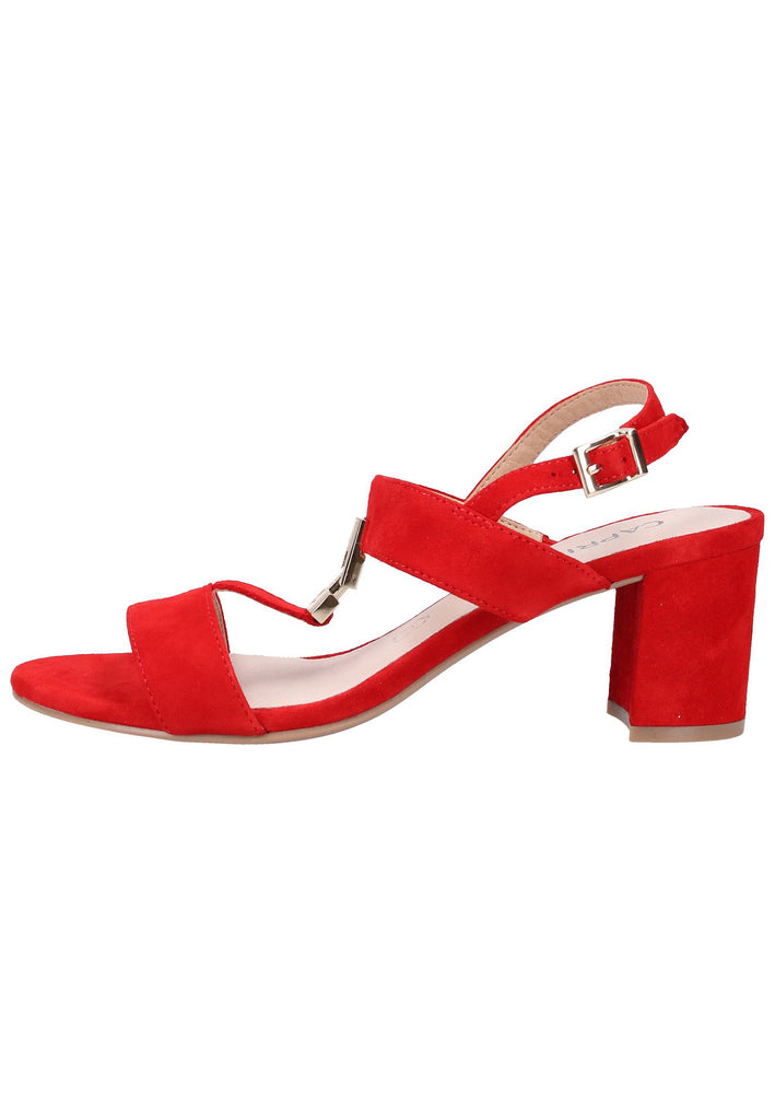 Caprice Sandalen Leder Rot - surf4shoes