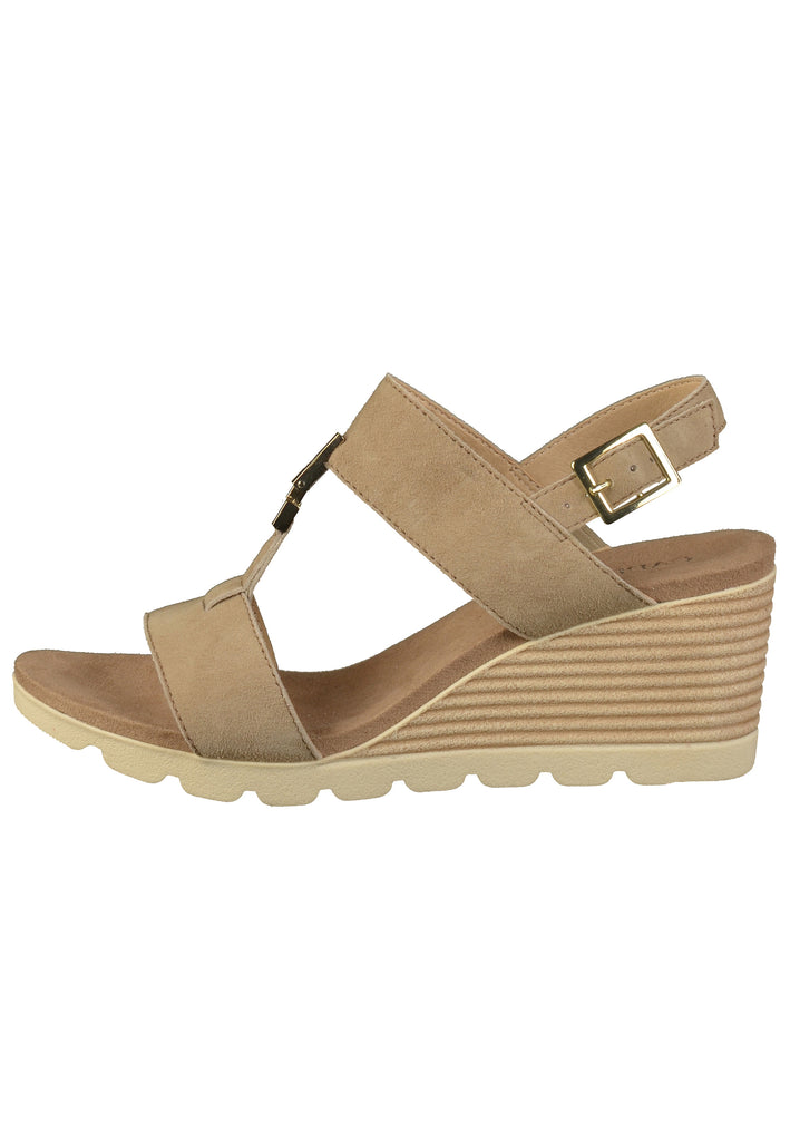 Caprice Sandalen Veloursleder Grau - surf4shoes
