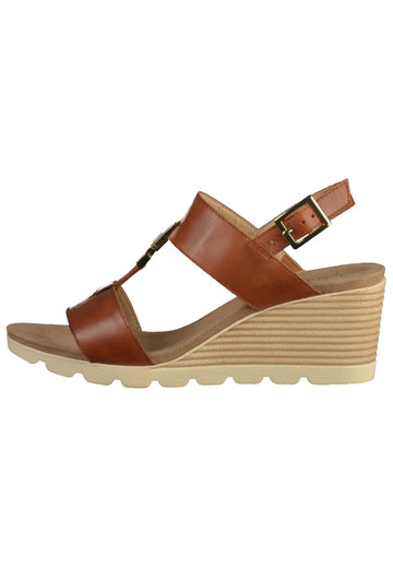 Caprice Sandalen Nappaleder Cognac - surf4shoes