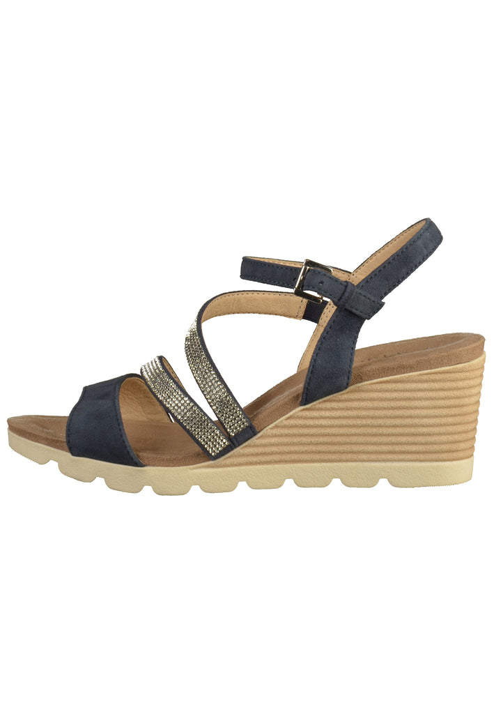 Caprice Sandalen Veloursleder/Textil Ocean - surf4shoes