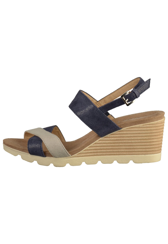 Caprice Sandalen Leder Blau - surf4shoes