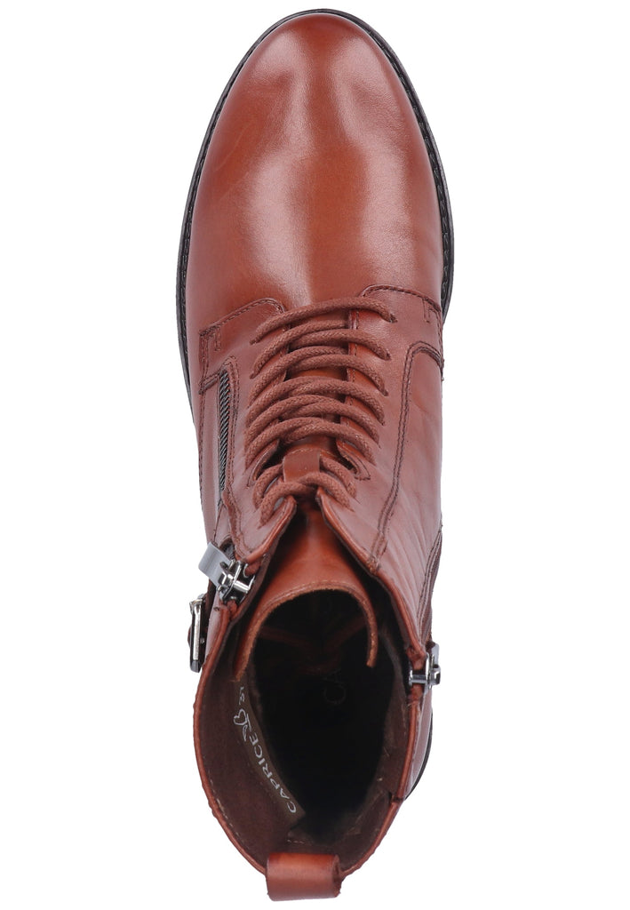Caprice Stiefelette Nappaleder Cognac - surf4shoes