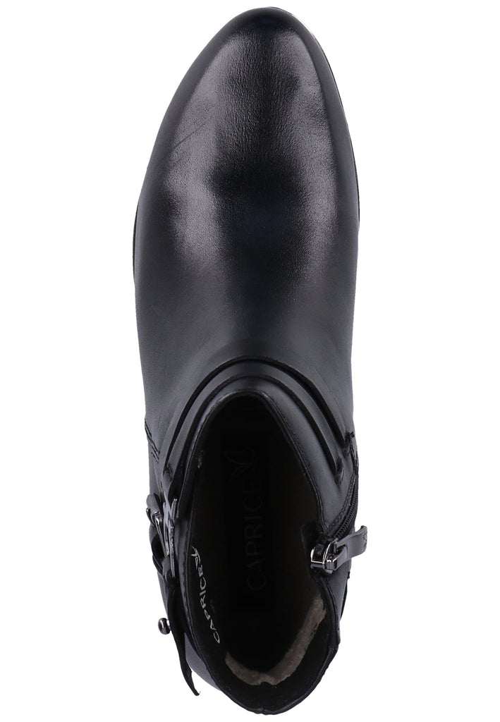 Caprice Stiefelette Nappaleder Schwarz - surf4shoes