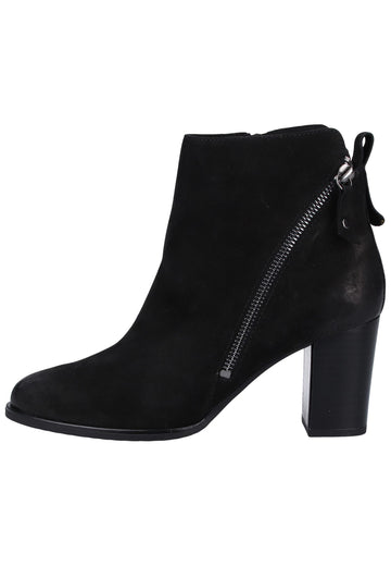 Caprice Stiefelette Nubukleder Schwarz - surf4shoes