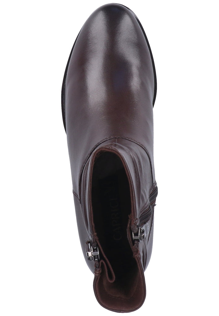 Caprice Stiefelette Nappaleder Dunkelbraun - surf4shoes