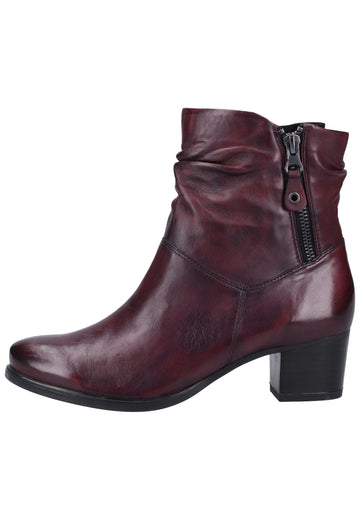 Caprice Stiefelette Nappaleder Bordeaux - surf4shoes