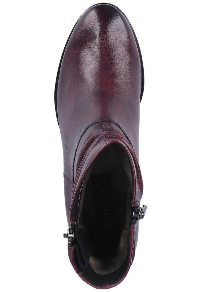 Caprice Stiefelette Nappaleder Bordeaux - surf4shoes