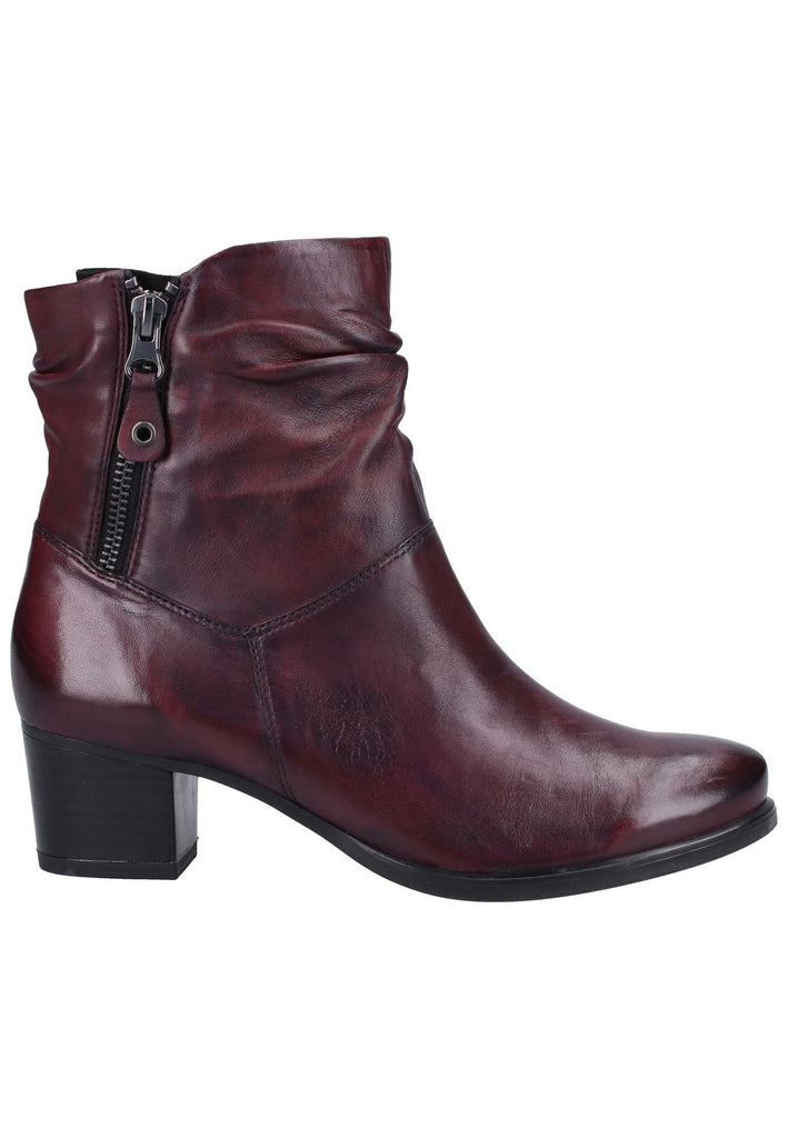 Caprice Stiefelette Nappaleder Bordeaux - surf4shoes