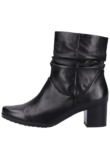 Caprice Stiefelette Nappaleder Schwarz - surf4shoes