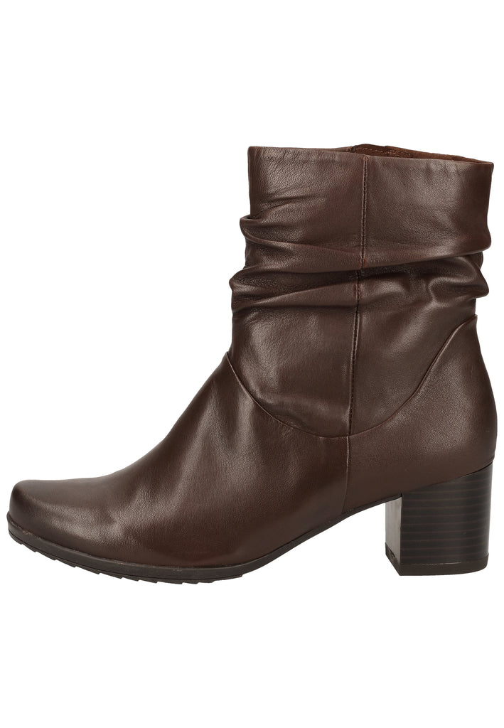 Caprice Stiefelette Nappaleder Dunkelbraun Warmfutter - surf4shoes