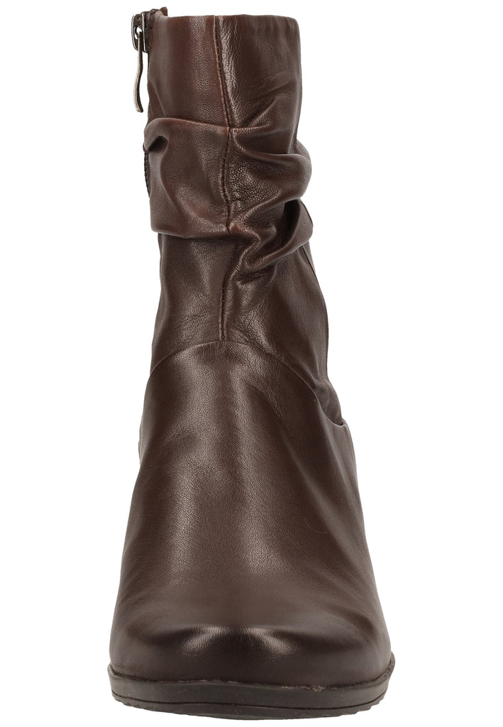 Caprice Stiefelette Nappaleder Dunkelbraun Warmfutter - surf4shoes