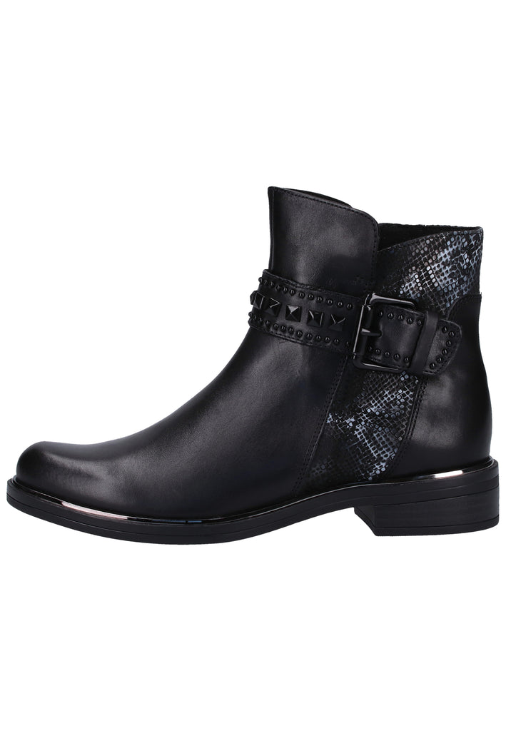 Caprice Stiefelette Leder Schwarz - surf4shoes