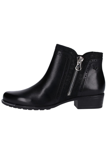 Caprice Stiefelette Leder/Textil Schwarz - surf4shoes