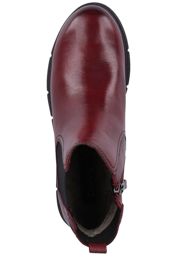 Caprice Stiefelette Nappaleder Bordeaux - surf4shoes