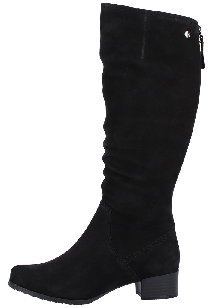 Caprice Stiefel Nubukleder Schwarz - surf4shoes