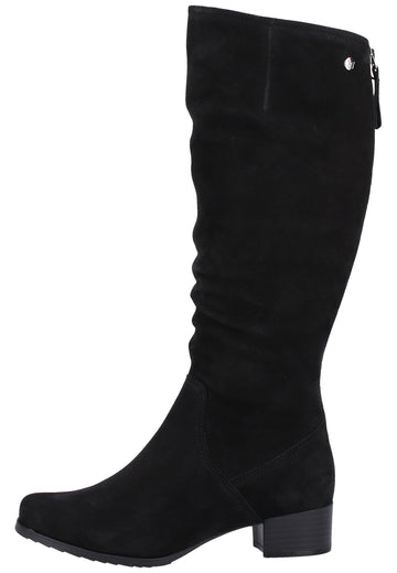 Caprice Stiefel Nubukleder Schwarz - surf4shoes