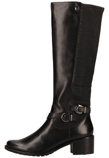 Caprice Stiefel Leder/Synthetik Schwarz - surf4shoes