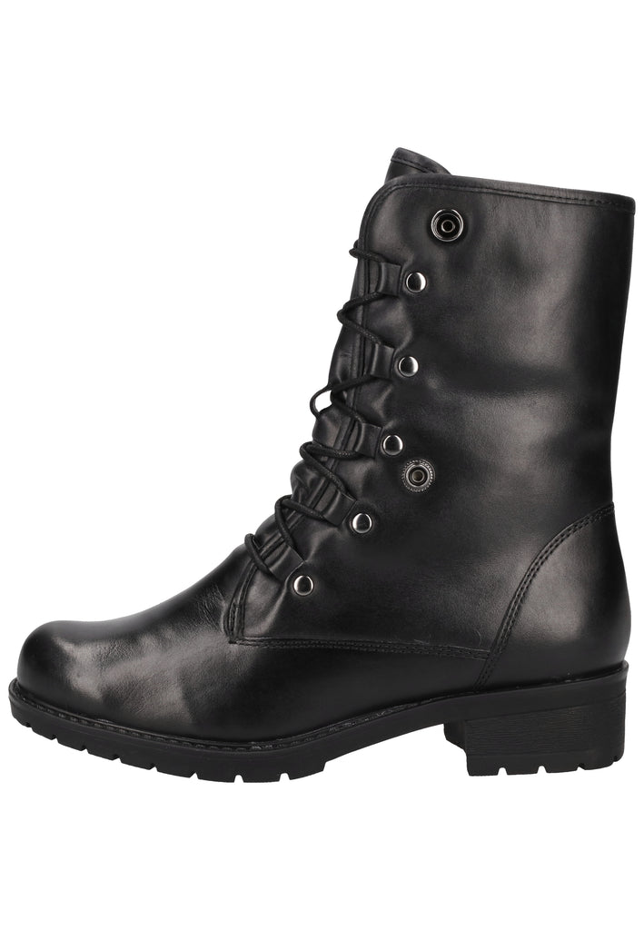 Caprice Stiefel Leder/Textil Schwarz Warmfutter - surf4shoes